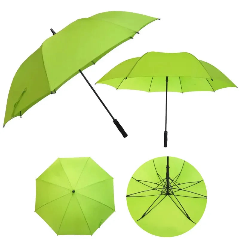 Shenzhen Wholesale 30 Inch Green Large Logo Prints Big Luxury Promotional Branded Custom Classic Golf Umbrella Windproof