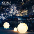 40cm Diameter Fiberglass Moon-Light Garden Ball Lamp Outdoor Waterproof Courtyard Balcony Atmosphere LED Light Decoration