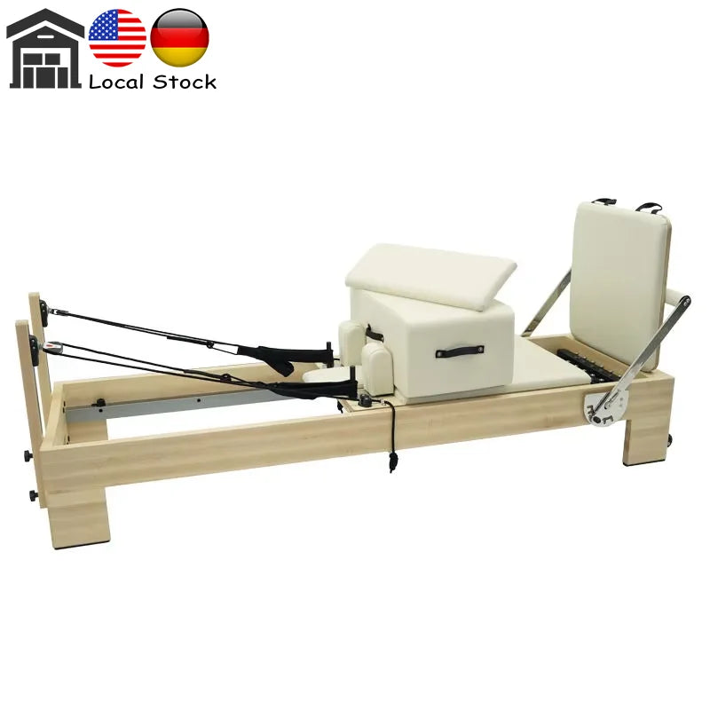 Hot Sale Pilates Reformer Machine Commercial Splicing Maple Studio Wood Pilates Bed Reformer Madera Pilates Reformer Bed
