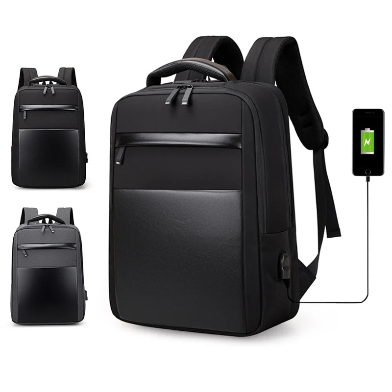 Custom New Designer USB Anti Theft Travel Computer Bag Waterproof 15.6 Inch Business Laptop Backpack for Men