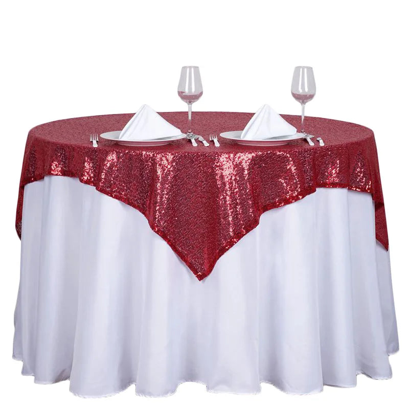 Tablecover Disco Glitter Colors 3mm Sequin Tablecloth Party Decoration Irregular Shape Sequin Table Cloth Table Cover