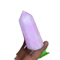 Rare Natural Pink Aragonite Point Tower Pink Calcite Quartz Pink Opal Polished Point Wand