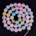Wholesale Natural Stone Morganite Agate Loose Round Beads for Jewelry Making
