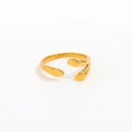 Waterproof  Tarnish Free Stylish Stainless Steel Gold Ring Trendy Jewelry 18k Gold Plated Jewelry