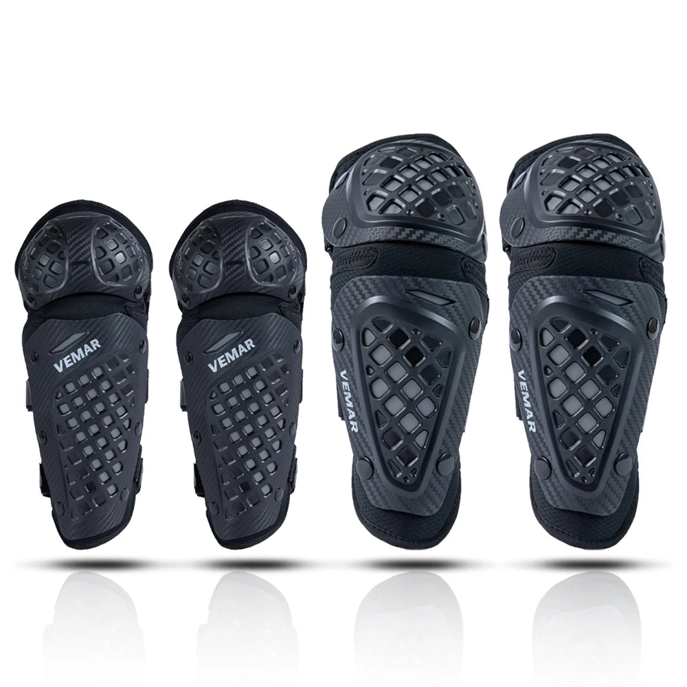 Vemar Motorcycle Knee Pad Elbow Protective Combo Leg Guard Shock Absorption Lightweight Anti-fall Outdoor Sport Motocross
