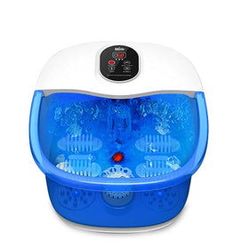 Mimir Digital Electric Bucket ABS Plastic Pedicure Machine 500W Home Bubble Foot Spa Basin Massager 35-48 Temperature Control