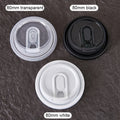 80mm Injection Lid Multifunction Cover Disposable Lids Leak Proof Food Grade PP Material for 8oz Paper Cups