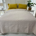 Flax Linen Quilt 100% Linen Quilt Blanket Organic Hemp Linen Cooling Quilts for Summer