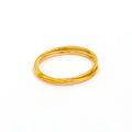 Fenny 18K Gold Plated Versatile Dainty Fine Triple Circle Stackable Ring for Women Stainless Steel Wholesale Jewelry