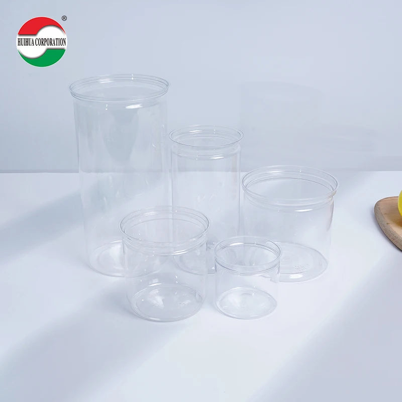 Food Grade Small Cany Jar 100ml PET Easy Open Jar for Spices Sauces Products
