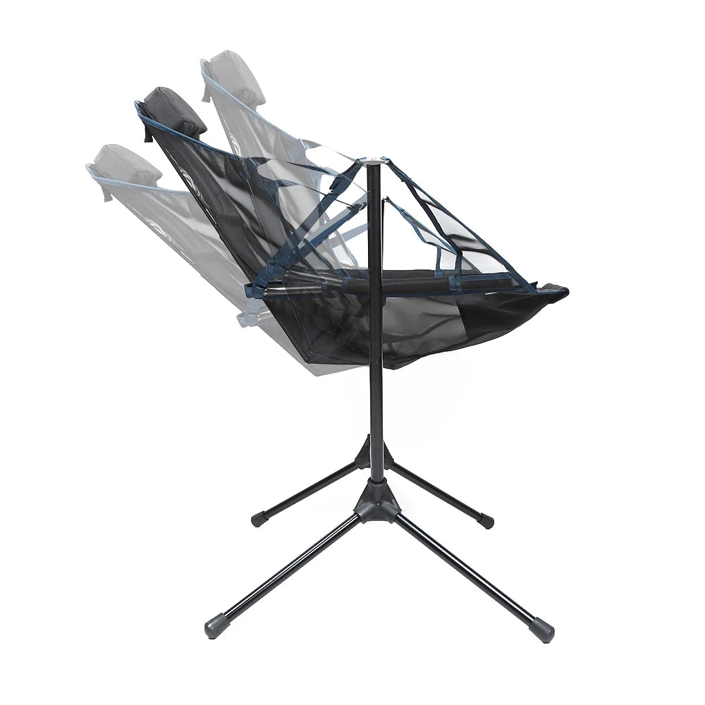 Relax Modern Folding Recliners Camping Swinging Rocking Moon Chair for Outdoor Picnic and Park Use