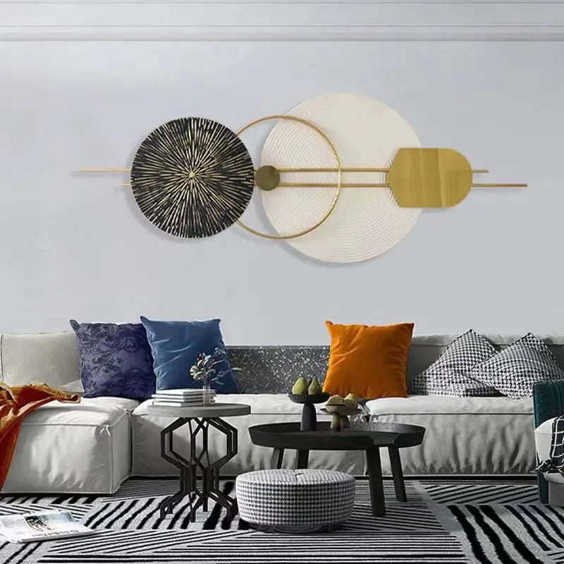 150x58cm French Three-dimensional Wall Decoration Flower Living Room Sofa Background Wall Creative Iron  Luxury Wall Hanging