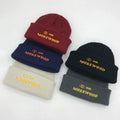 Wholesale Outdoor Winter Knitted Cuff Daily Caps Custom Embroidered Logo Beanies Cuffed Hats for Women Men