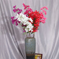 Hot Selling Cheap Long Stem 120CM Artificial Bougainvillea Flower Branches for Home Party Wedding Hotel Shop New Year Decoration