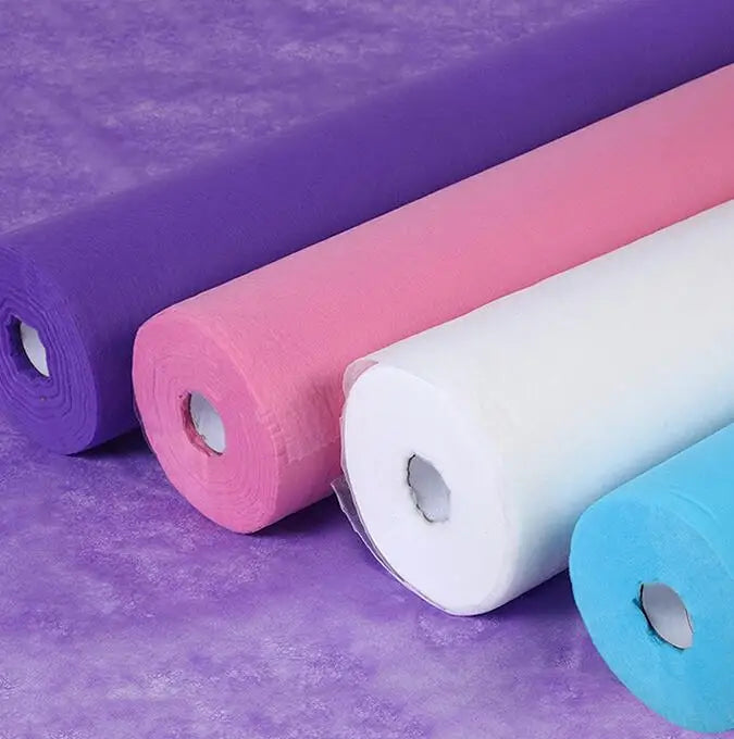 50pcs Spa Bed Sheets Disposable Massage Table Sheet Waterproof Bed Cover Non-woven Fabric Bed Sheet Roll