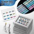 JTING Super Sparkle Unique Laser Set Box 12colors Reflective Disco Gel Polish Collection OEM Gel Nail Polish Supplies