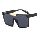 Lmamba 3403 New Oversized Frame Integrated Sunglasses for Men Women Personality Fashion Retro Trend Large square Frame Shade