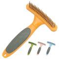 Factory Wholesale Custom Logo Dog Hair Rake Brush Cat Pet Grooming Slicker Brush