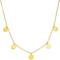 Lateefah OEM 925 Sterling Silver Round Sequins Tassel Necklace for Women Clavicle Chain Necklace Jewelry