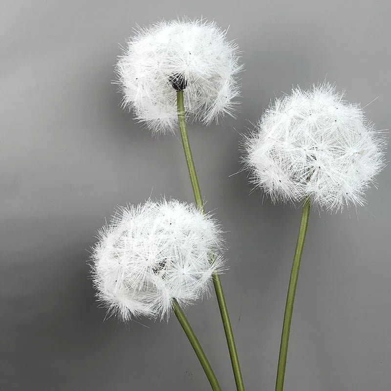 Wedding Hall Floral Arrangement Flowers Decorative Faux White Giant Lovely Artificial Dandelion Flower