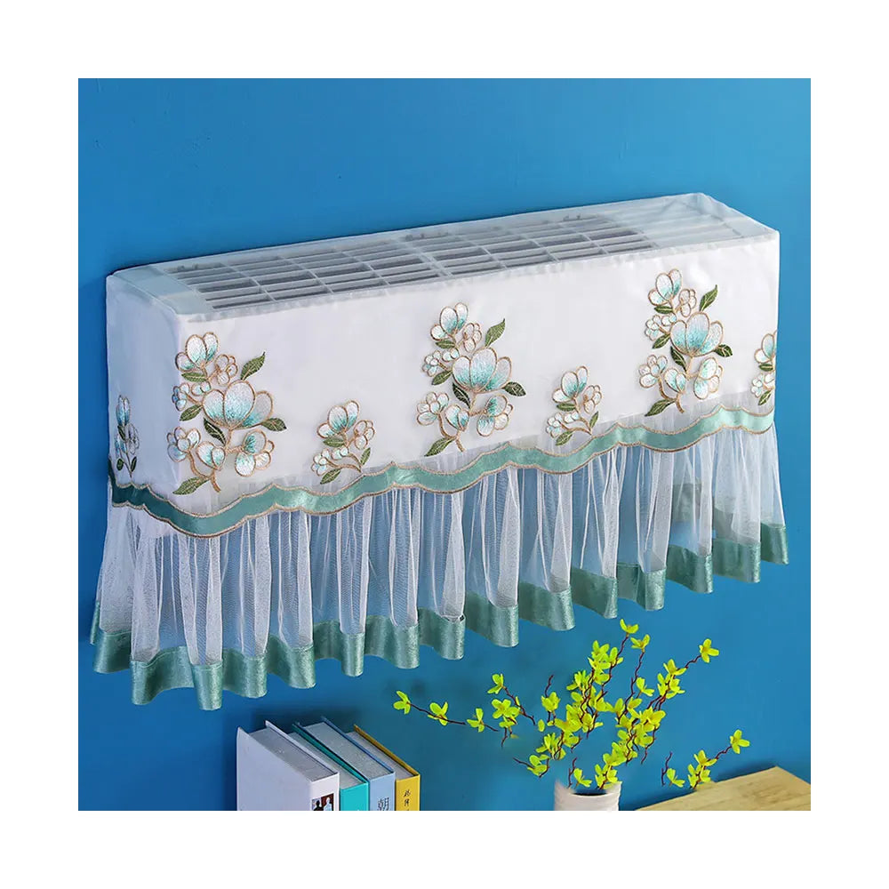 KANGSHI Art Deco Indoor Household Cover Bedroom Room Hanging All-Inclusive Dacron Air Conditioner Dust Cover Set Wall-Mounted
