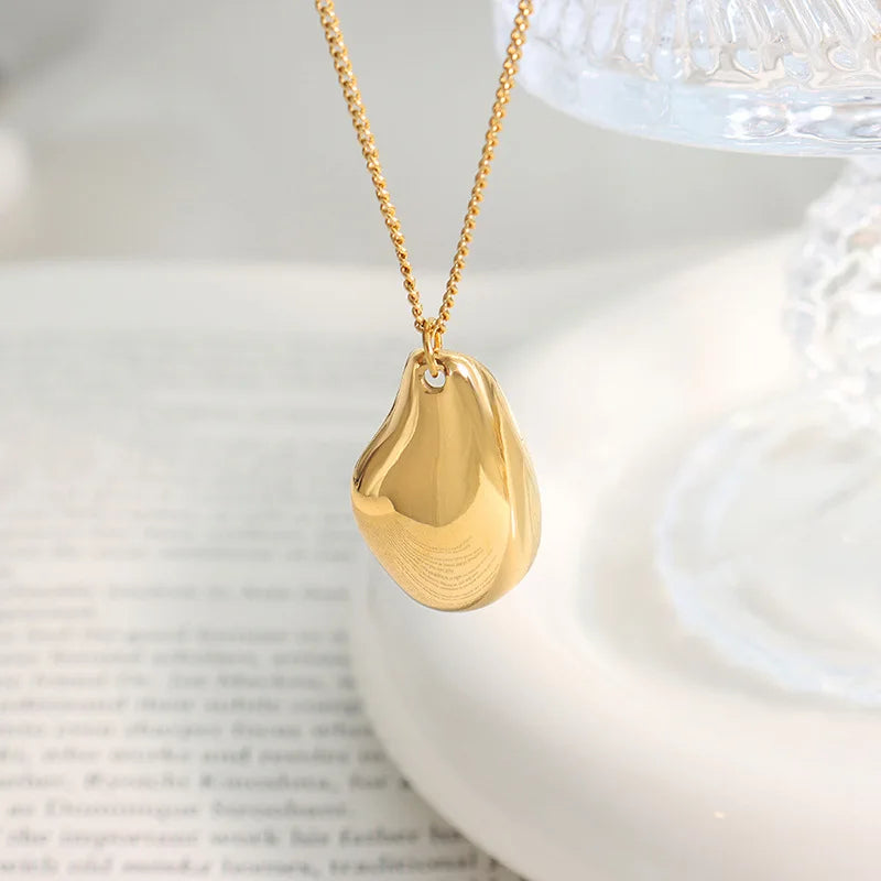 Ins 18k Gold Filled Necklace Earring Sets Fashion Stainless Steel Earring Necklaces Jewelry Set Women