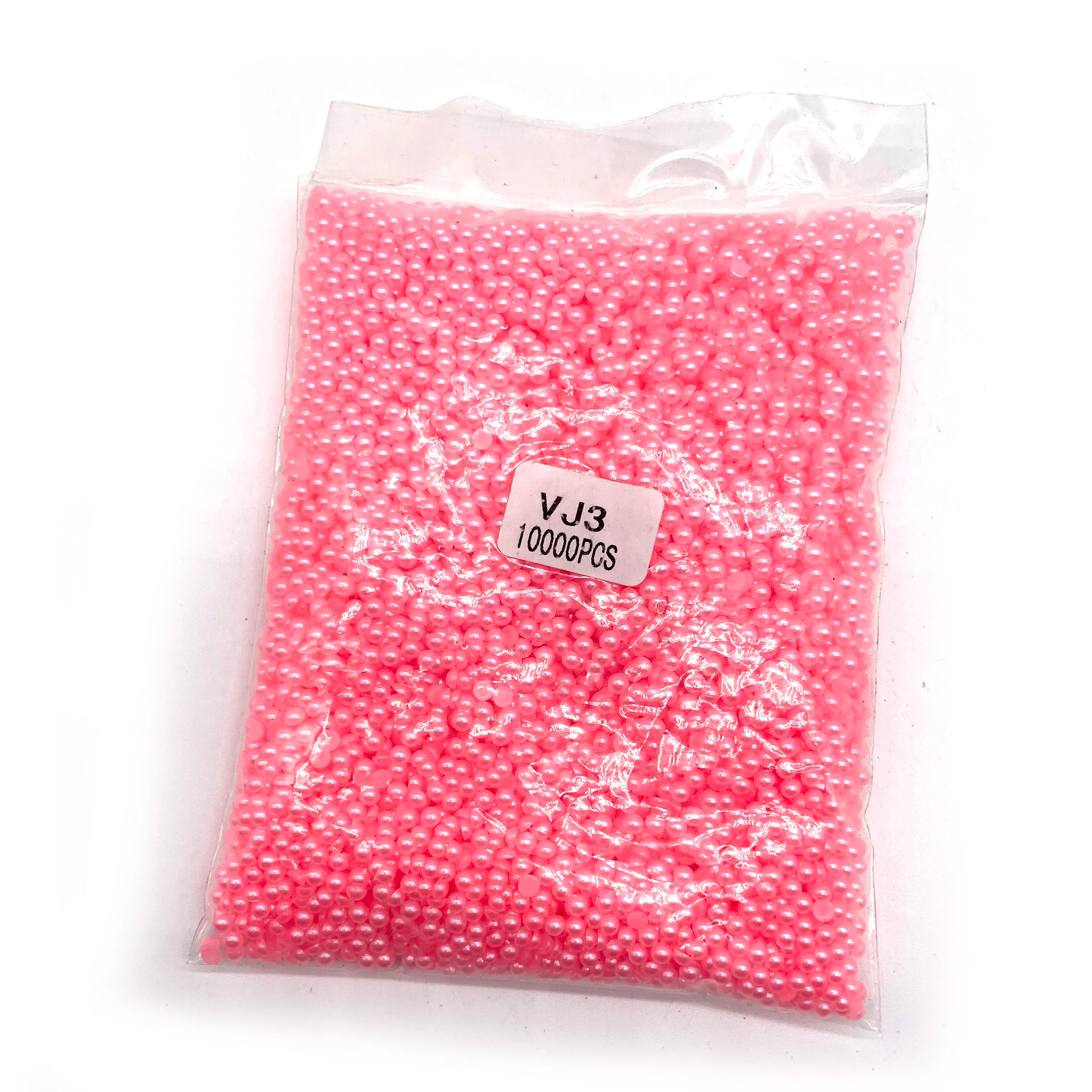 Half Artificial Round Pearl Bead Flat Back Plastic for DIY Craft Phone Nail Art Making Color Loose Imitation Pearls