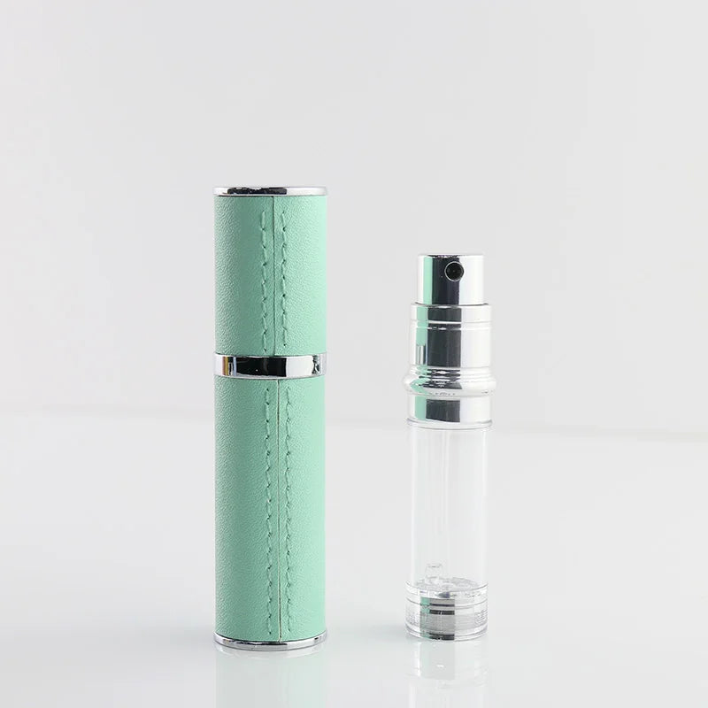 Custom 5ml Leather Perfume Refill Spray Bottles 10ml clear Slim Round Bottom Filled Mother's Gifts Roll on Roller Bottle