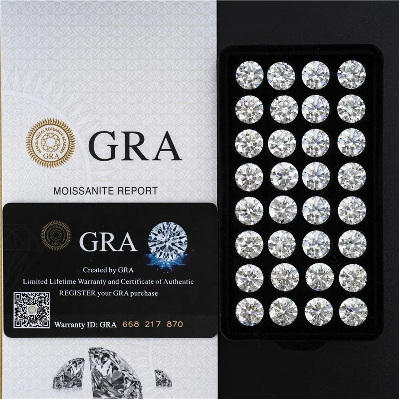 Zuanfa Jewelry GRA Certificate Moissanite Wholesale Price Loose  D Color VVS Moissanite