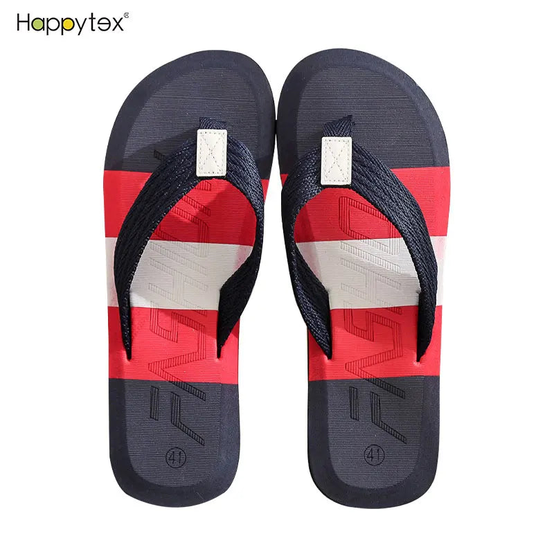 Fashion Outdoor Open Toe Sandals Non Slip Quick Dry Summer Beach Slippers Flat Men Flip Flop Slippers Comfort Slippers for Pool