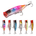 Wholesale PO040 7.2cm 9.5g Artificial Hard Plastic Baits Floating Popper Fishing Lures