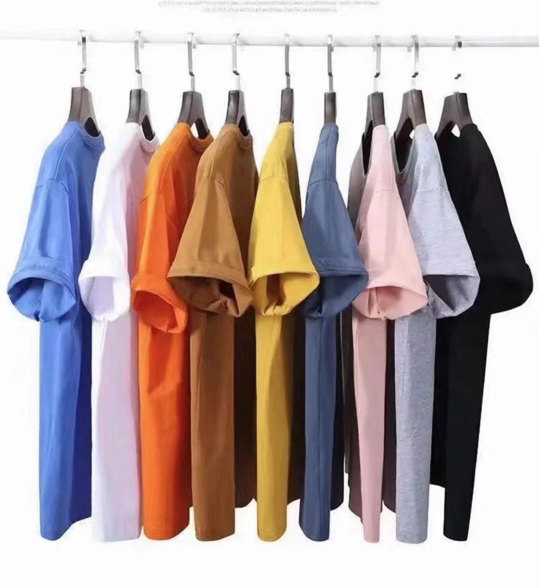Customizable 100% Cotton Graphic Printed Men's Oversized T-Shirt Plus Size Blank Knitted Mens T-Shirt