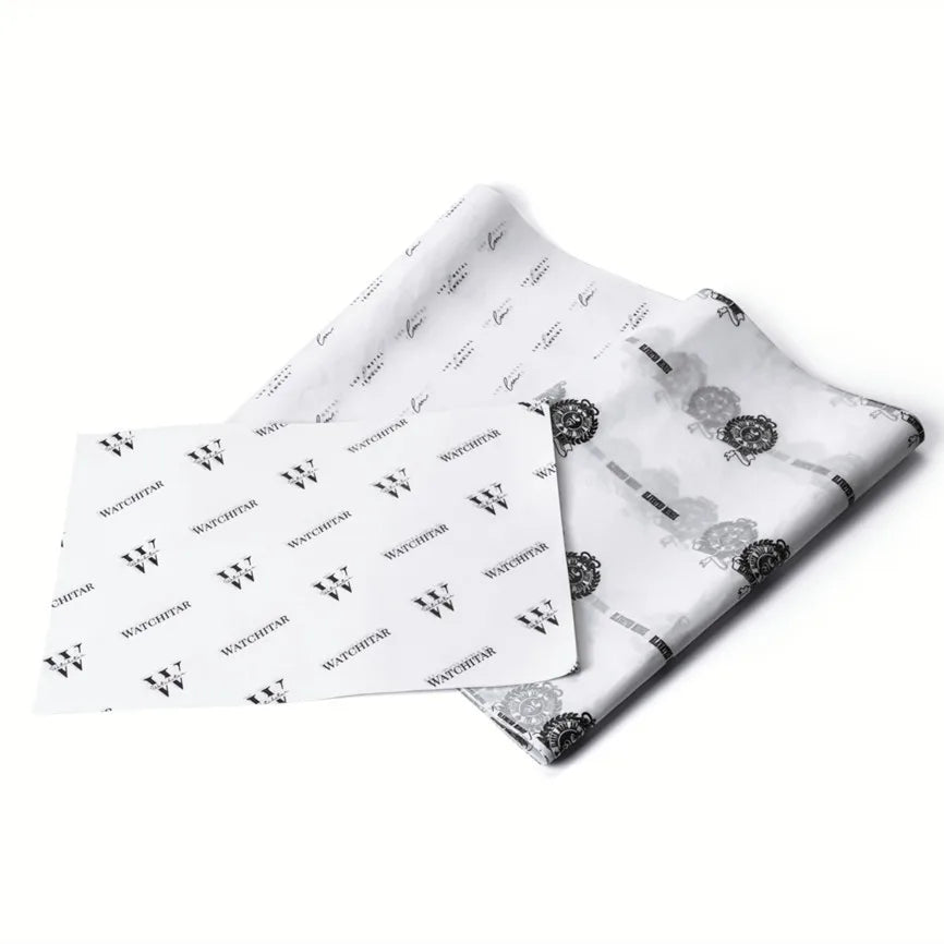 Custom Logo Printed Letterpress Wax Coated Single-Sided 17g Tissue Paper Wrapping Moisture Resistant Greaseproof Clothing