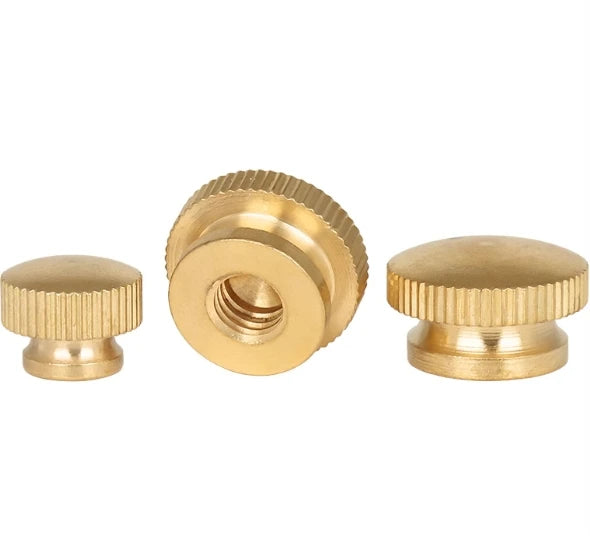 M3 M4 M5 M6 Brass Knurled Thumb Nut High Head Round Knobs Nut