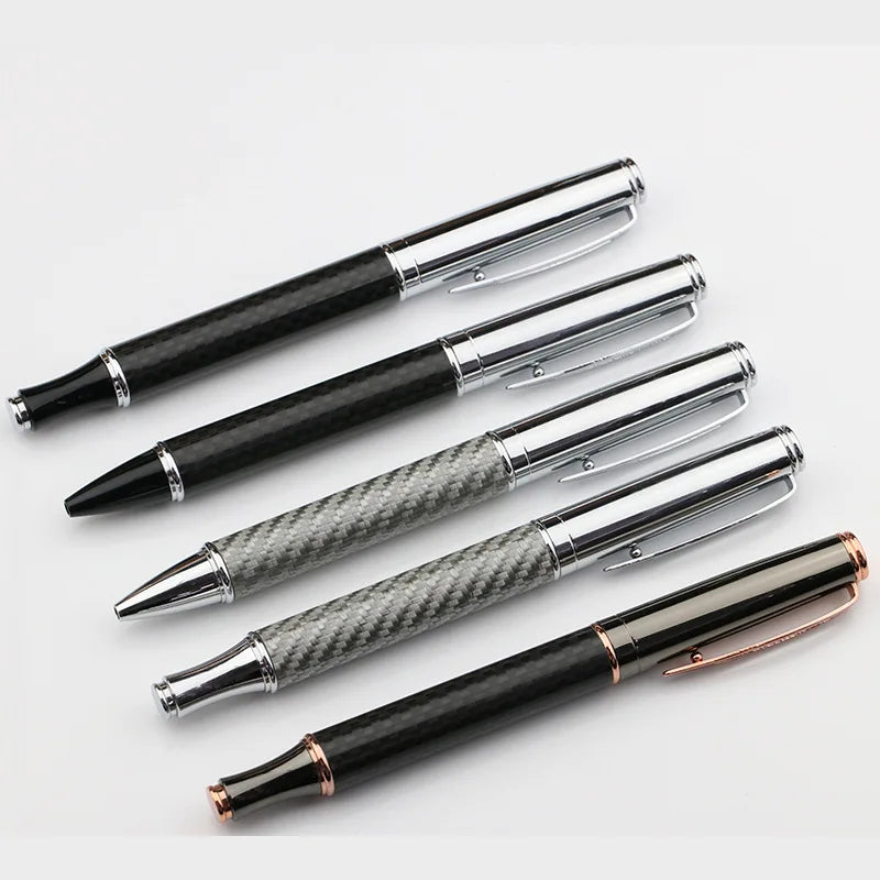 GemFully Hot Selling Products 2025 Top Selling Luxury Custom Metal Carbon Fiber Ball Pen for Geschenke