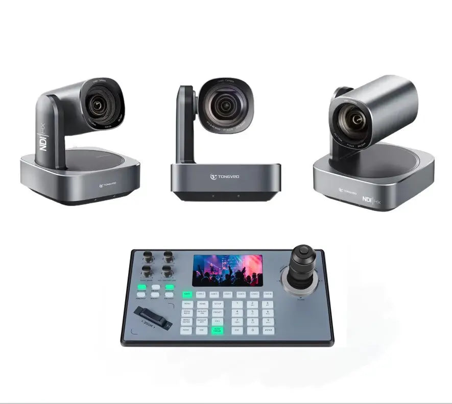 20X Optical Zoom Video Conferencing System NDI POE Full HD HD-M1 USB PTZ Camera With NDI PoE Joystick Controller