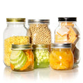 Factory Direct Mason Jar 32 Oz Wide Mouth Jam Glass Mason Jar Beverages Storage Jar With Airtight Lids