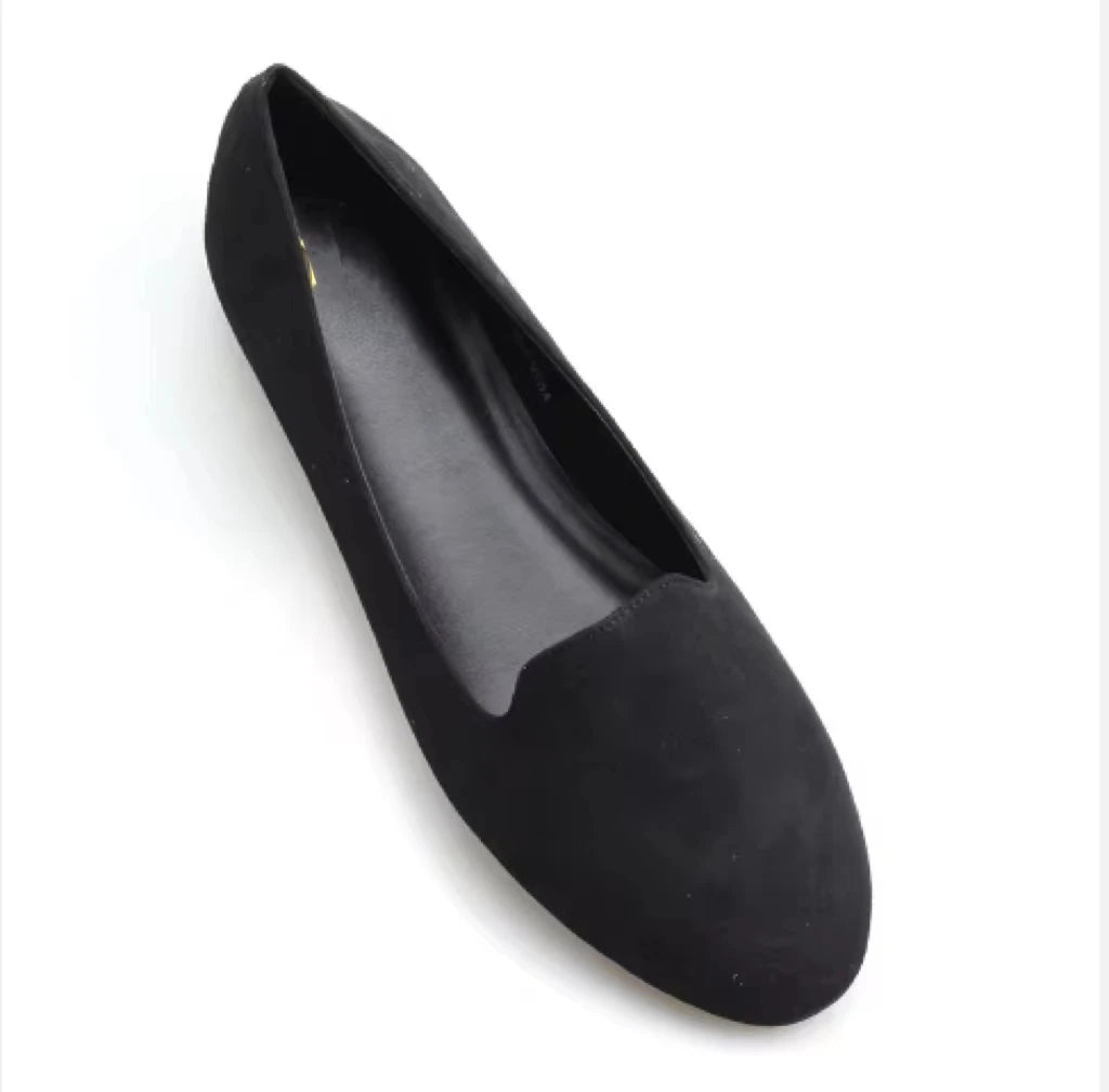 The Women Fashion Cheap Causal Outdoor Black Microfiber Beige Pu Soft Insole slip on Flat Loafer Shoes