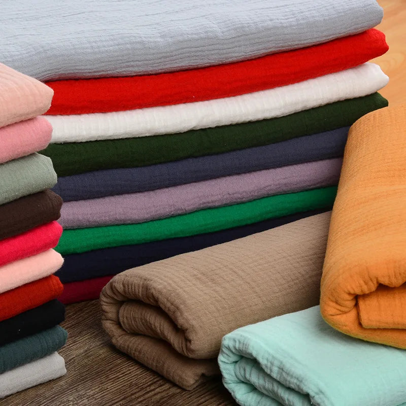 Factory Cheap Price AZO Free Non-fluorescence Cotton Organic Muslin Fabric