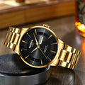 NIBOSI 2607 Simple Men Watches Cost-effective Quartz Watch Solid Steel Band Wristwatches