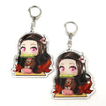 Kuien Promotion Custom Printed Epoxy Glitter Plastic Key Chains Acrylic Anime Accessories Resin Keychain Charms