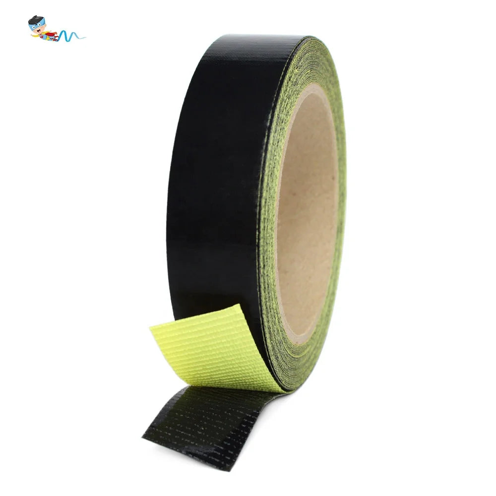 2- Linered Black Color Anti Sticky PTFE Coated Fiberglass Glass Cloth With Silicone Glue Self Adhesive Tape With Release Liner