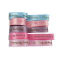 Luxury Quality Polyester Custom Made Double Faced Satin Ribbon with 3D Logo