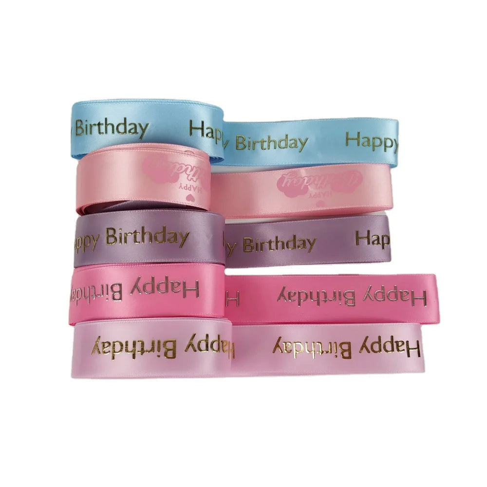 Luxury Quality Polyester Custom Made Double Faced Satin Ribbon with 3D Logo
