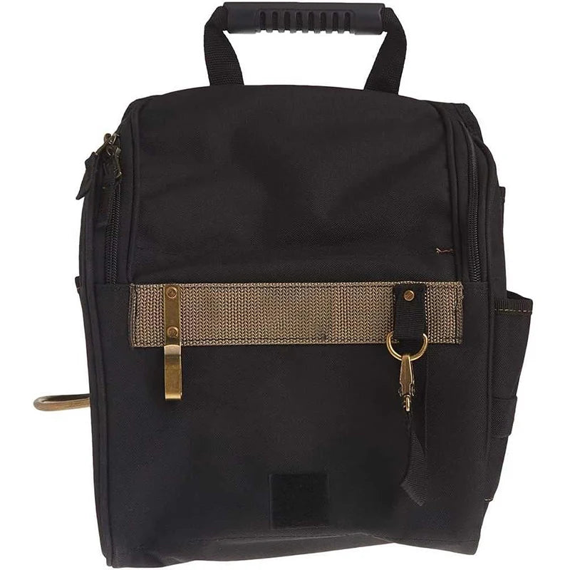 OEM Leathercraft 1509 Black Zippered Waterproof Electrician Tool Backpack 21 Pockets 12L Capacity 3-Year Warranty Customizable