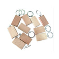 Ready to Ship Wood Key Chain Tag Custom Laser Engraved Silkscreen Logo Souvenir Promotion Gift Blank Wood Keychain Bag Pendant