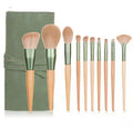 Wholesale Makeup Synthetic Wood Handle Makeup Brush Set Custom Logo Make up Brushes 10pcs Brush Set
