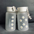 Hot Sale 500ml Daisy Plastic Water Bottle  Outdoor Sports Water Cup Travel Water Mug Portable Mug With Rope