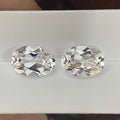 4x6mm-10x14mm 12# Corundum Stone Oval Cut White Corundum Gemstone Synthetic Sapphire