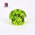 Baifu 1.0-3.0mm Dark Apple Green Round Brilliant Cut CZ Stones Wholesale
